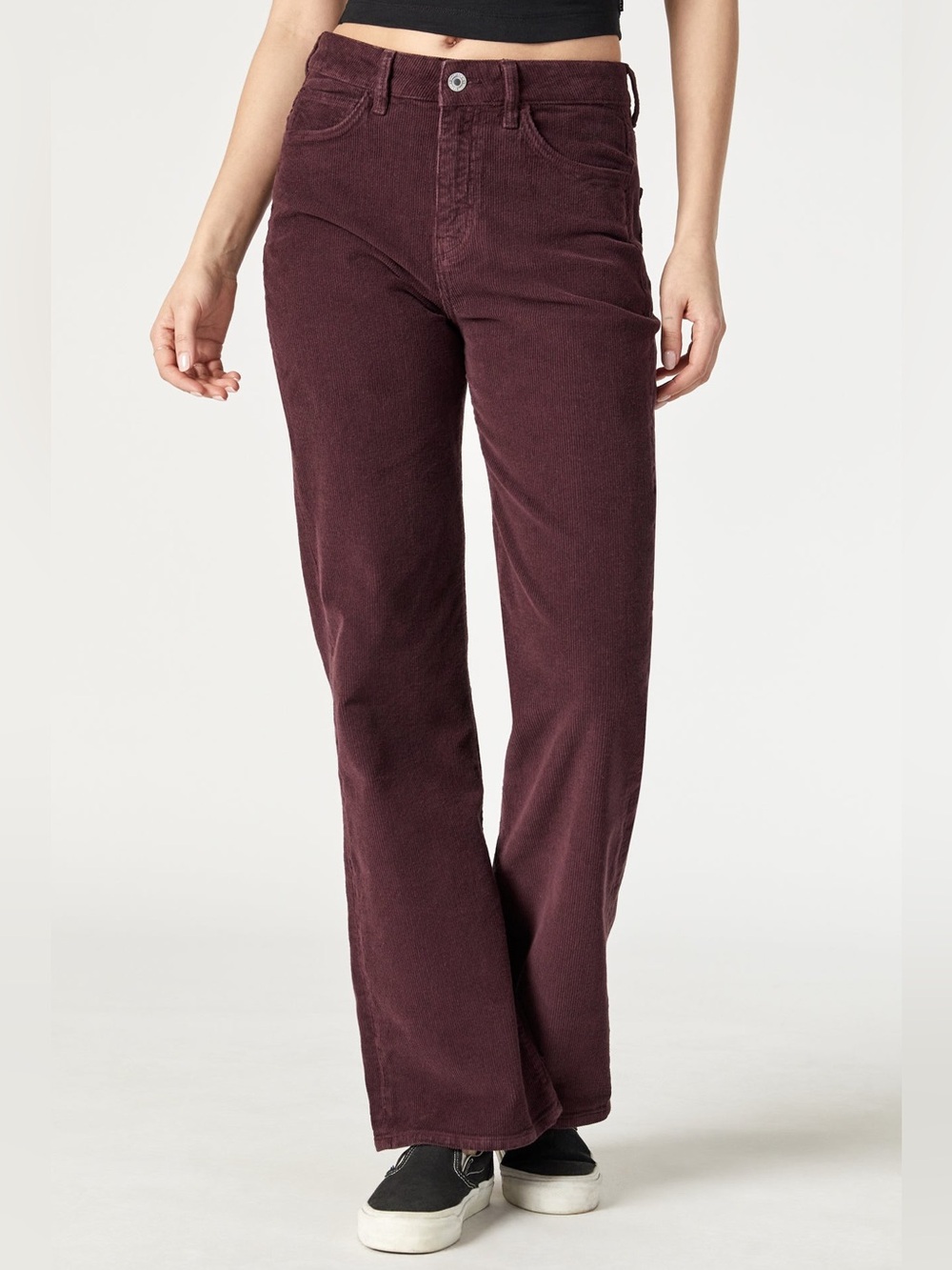 Mavi Victoria Wide Leg Mahogany Cord Pants High Rise Tagged 27 Measures 30x30